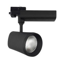 Spot LED 40W Noir pour Rail Triphasé FL-MGNM-CT-40-N Spot LED rail Triphasé