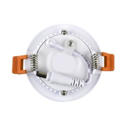Dalle LED Ronde Extra Plate 3W Coupe Ø 75 mm , RL-PCS-3W , Plafonniers LED Encastrable Carré