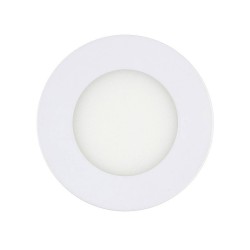 Dalle LED Ronde Extra Plate 3W Coupe Ø 75 mm , RL-PCS-3W , Plafonniers LED Encastrable Carré
