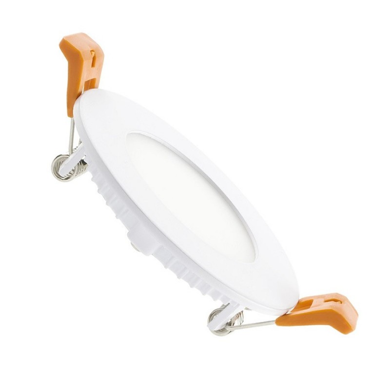Dalle LED Ronde Extra Plate 3W Coupe Ø 75 mm , RL-PCS-3W , Plafonniers LED Encastrable Carré