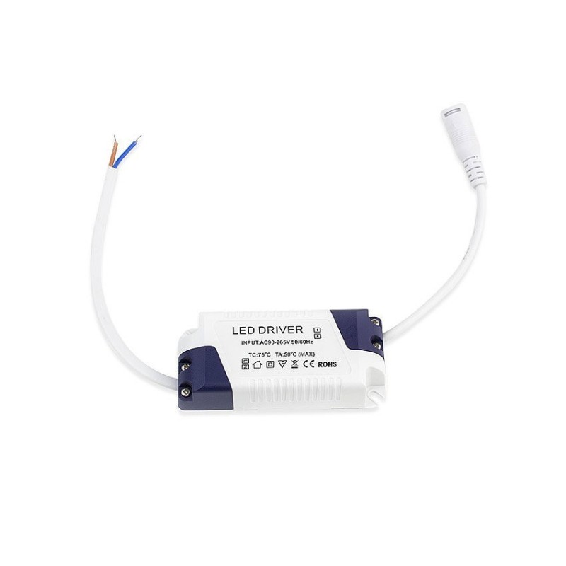 Dalle LED Ronde Extra Plate 6W Cadre Noir LR-PS-C6-B Dalle LED ronde