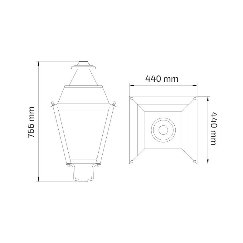 Luminaire LED Villa 60W LVIL-60 Eclairage public luminaire LED