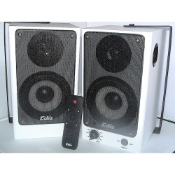 Enceintes Amplifiées 2 x 40W avec support  Enceinte Murale - Amplifiée