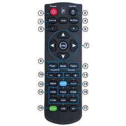 Telecommande OPTOMA S300 HD25 EH300 45.8RV01G002 Télécommandes OPTOMA