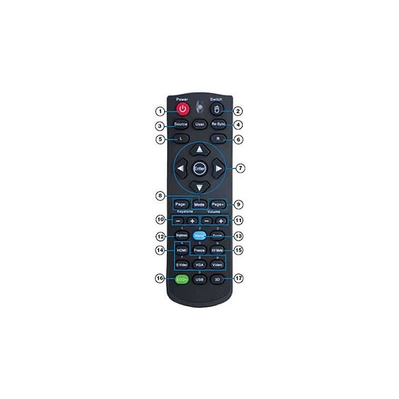 Telecommande OPTOMA S300 HD25 EH300 45.8RV01G002 Télécommandes OPTOMA