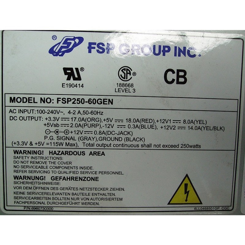 FSP250-60GEN FSP250-60GEN Alimentation