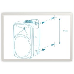 Enceintes Amplifiées AUDIOPOLE 30W  Enceinte Murale - Amplifiée