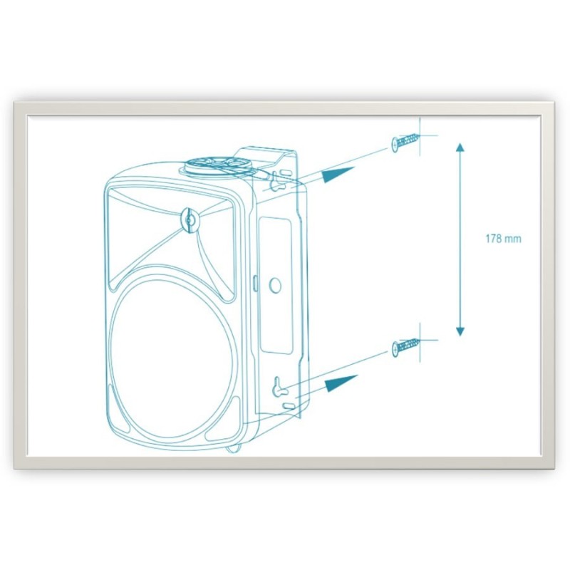 Enceintes Amplifiées AUDIOPOLE 30W  Enceinte Murale - Amplifiée