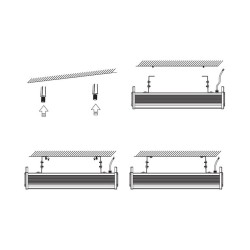 Support Réglable pour Cloche Linéaire Mean Well Dimmable SA-CL Accessoires Eclairage LED Indus