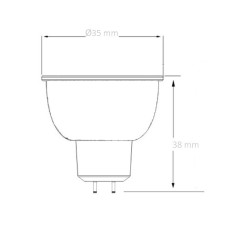 Ampoule LED MR11 1W (12V) SK-LLMR11-1 MR16 / MR11