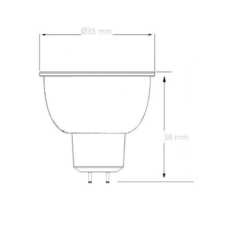 Ampoule LED MR11 1W (12V) SK-LLMR11-1 MR16 / MR11