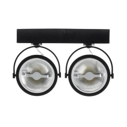 Spot LED Cree en Saillie Orientable AR111 30W Dimmable Noir FLC-AR111-2X15-DIR-N Spot LED orientable