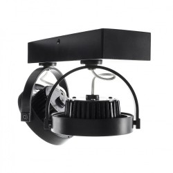 Spot LED Cree en Saillie Orientable AR111 30W Dimmable Noir Réf : FLC-AR111-2X15-DIR-N Spot LED orientable