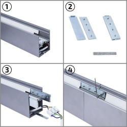 Fixation pour Barres Linéaires LED Turner  FJDR-BLTRN