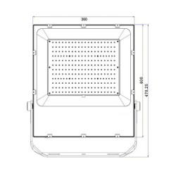 Projecteur LED 200W Slim FC-PRYTR-200-SP Projecteur 100W et +, projecteur led slim,