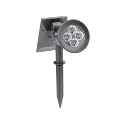 Spot LED Solaire sur Piquet avec Détecteur Mouvement 0 à 100% FC-SLR-PNCH-SEG Eclairage Solaire led