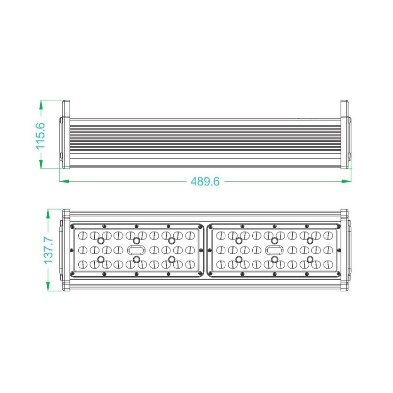 Cloche Linéaire LED 90W IP65 11700 lm
NEW-CALILED-90-IP65