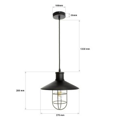 Lampe Suspendue Redding LCL-RDDNG Lampes suspendue design . lampe retro