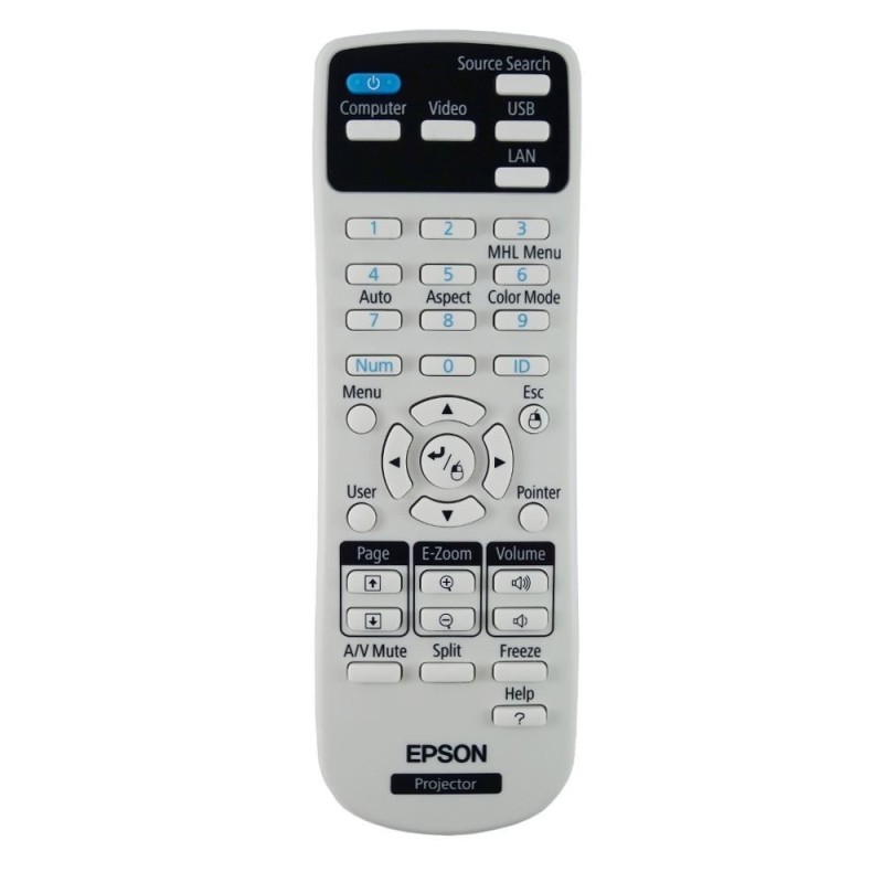 Télécommande Epson EB-W29 EB-S27 EMP-830 EMP-835  Réf : 1626366