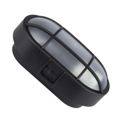 Plafonnier à Grille Ovale Hublot E27  Réf : PLF-RJLL-OVL-HBLT-LED