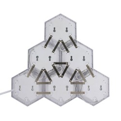 Panneau LED Hexagonal 18x18cm 9.5W Extension  Réf :PL-HEX-1818-95-EXT