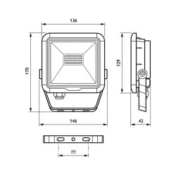 Projecteur LED Floodlight Mini 10W BVP105.FPHIL-10-BVP105 .Projecteur led exterieur .Projecteur IP65