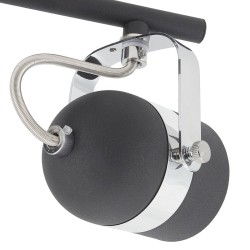 Lampe de Plafond Orientable Sinner 2 Spots Noir . FO-S2XN-GU10 . spot led orientable