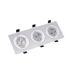 Spot LED Downlight Rectangulaire 3x3x1W. DL-B-9W
