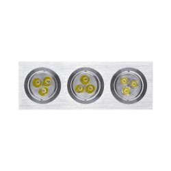 Spot LED Downlight Rectangulaire 3x3x1W. DL-B-9W