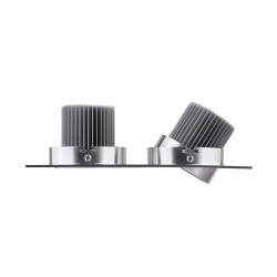 Spot LED Downlight Orientable Rectangulaire 2x3x1W . FLDR-231
