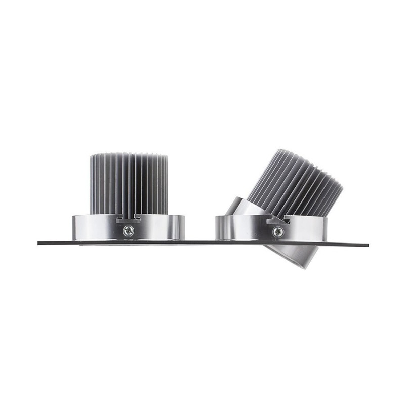 Spot LED Downlight Orientable Rectangulaire 2x3x1W . FLDR-231