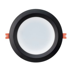 Downlight LED SAMSUNG 120lm/W Aéro 30W Noir LIFUD.PLAD-30-AN, plafonnier led rond