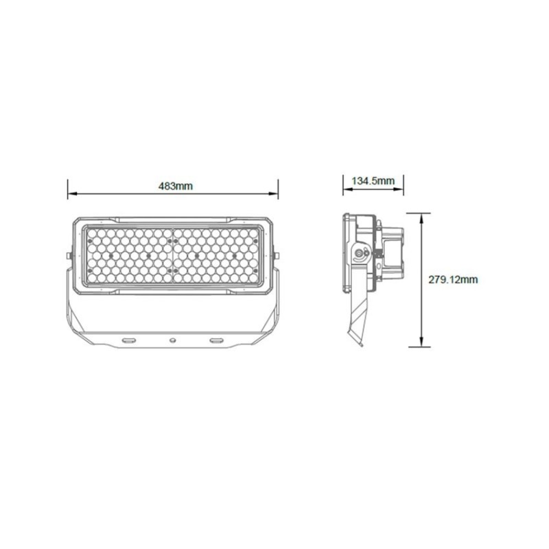 Projecteur LED Stadium Samsung 250W 130lm/W Mean Well Dimmable . FC-LED-SMG-250W-130-MN