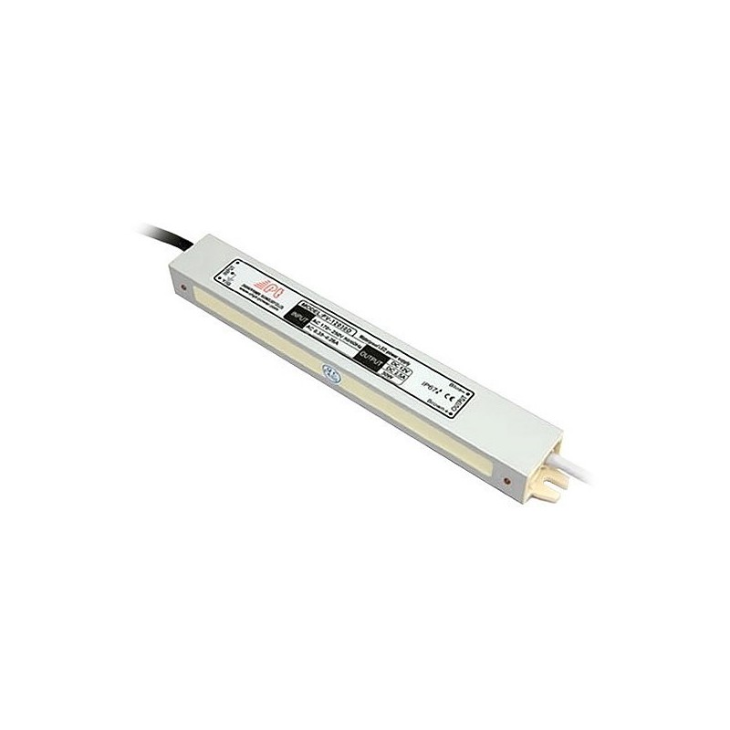 Bloc d'Alimentation étanche 30W 12V IP67 . PV-12030D . Alimentation pour jardin