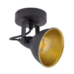 Applique Murale Orientable Emer 1 Spot Noir .FO-EN-E14 . spot mural orientable