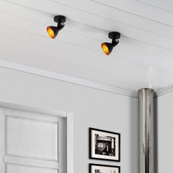 Applique Murale Orientable Emer 1 Spot Noir .FO-EN-E14 . spot mural orientable