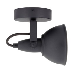 Applique Murale Orientable Emer 1 Spot Noir .FO-EN-E14 . spot mural orientable