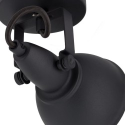 Applique Murale Orientable Emer 1 Spot Noir .FO-EN-E14 . spot mural orientable