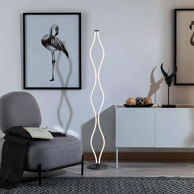 Lampe sur Pied Infinity 37W . LMPPE-INF10  . decoration led .Lampadaire d'ambiance led . lampe de sol .
