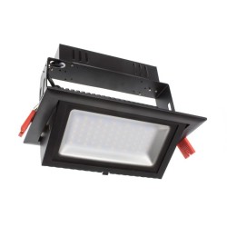 Projecteur LED Samsung 120lm/W Orientable Rectangulaire 28W Noir LIFUD,FLDDR-0028-B