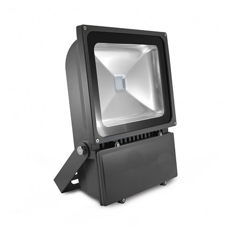 Projecteur Exterieur LED Gris 100W RGB . 
Projecteur LED couleur 100W
vision-el . vision el