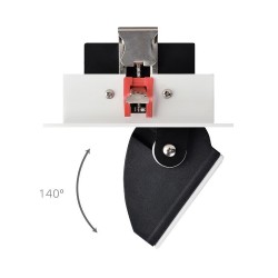 Projecteur LED Samsung 120lm/W Orientable 140° Rectangulaire 38W . FCPR-SD140R-38.