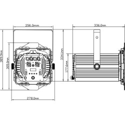 BT-THEATRE 100EC MK2 . projecteur théâtre . projecteur led 100W théâtre . 5420025660082 . briteq  .  Projecteur spectacle