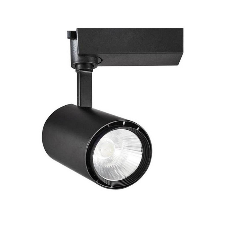 Spot LED Mallet 30W Noir pour Rail Triphasé, FLML-N-CT-30, Spot LED rail Triphasé