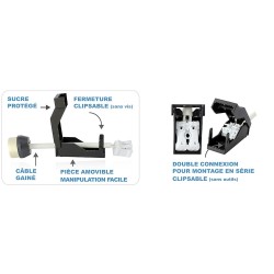 Douille ceramique GU10 CL2 automatique avec câble