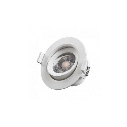 Spot LED encastrable et orientable 230V 7W 550lm 4000°K blanc