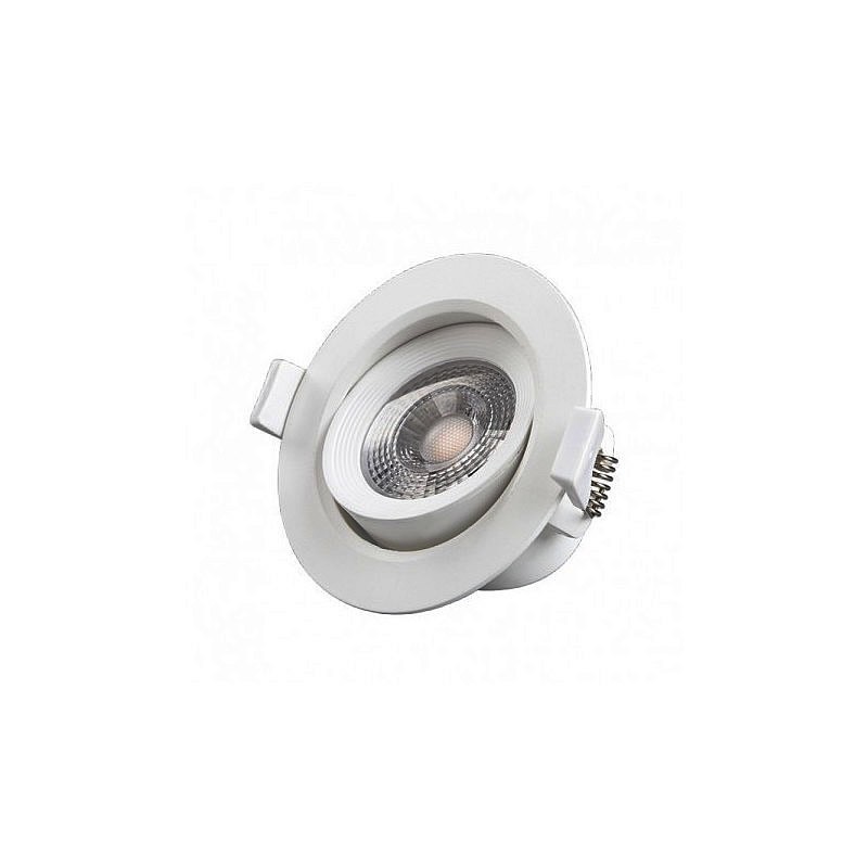 Spot LED encastrable et orientable 230V 7W 550lm 4000°K blanc