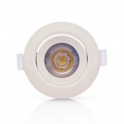 Spot LED encastrable et orientable 230V 7W 550lm 4000°K blanc