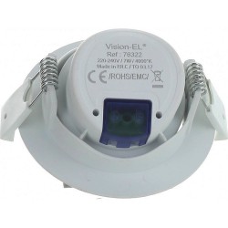 Spot LED encastrable et orientable 230V 7W 550lm 4000°K blanc
