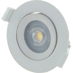 Spot LED encastrable et orientable 230V 7W 550lm 4000°K blanc